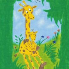 Mama & Baby Giraffe...Feb, 2006